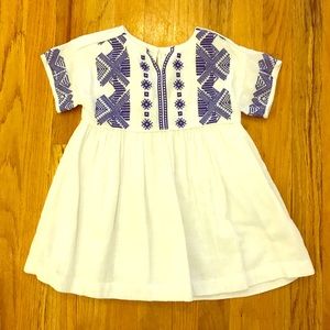 Crewcuts girls dress, white, size 3t